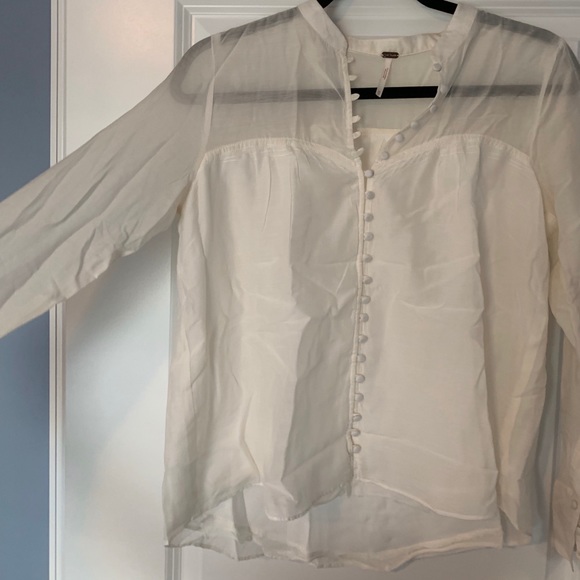 White Free People blouse - Picture 4 of 4